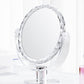 MIRRORNOVA Magnifying Makeup Mirror Double-Sided with 1x/10x Magnification, Desk Vanity Mirror, 360 ° Rotation, Translucent Acrylic, Pack of 2