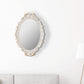 MIRRORNOVA Decorative Wall Mirror, Vintage Hanging Mirrors for Bedroom Living-Room Dresser Decor, Oval Antique Golden Gray 9.6 W x 14.3 L