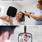 MIRRORNOVA Hand Mirror, Extra Large Barber Hairdressing Handheld Mirror with Handle for Salon, Square