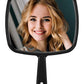 MIRRORNOVA Hand Mirror, Extra Large Barber Hairdressing Handheld Mirror with Handle for Salon, Square